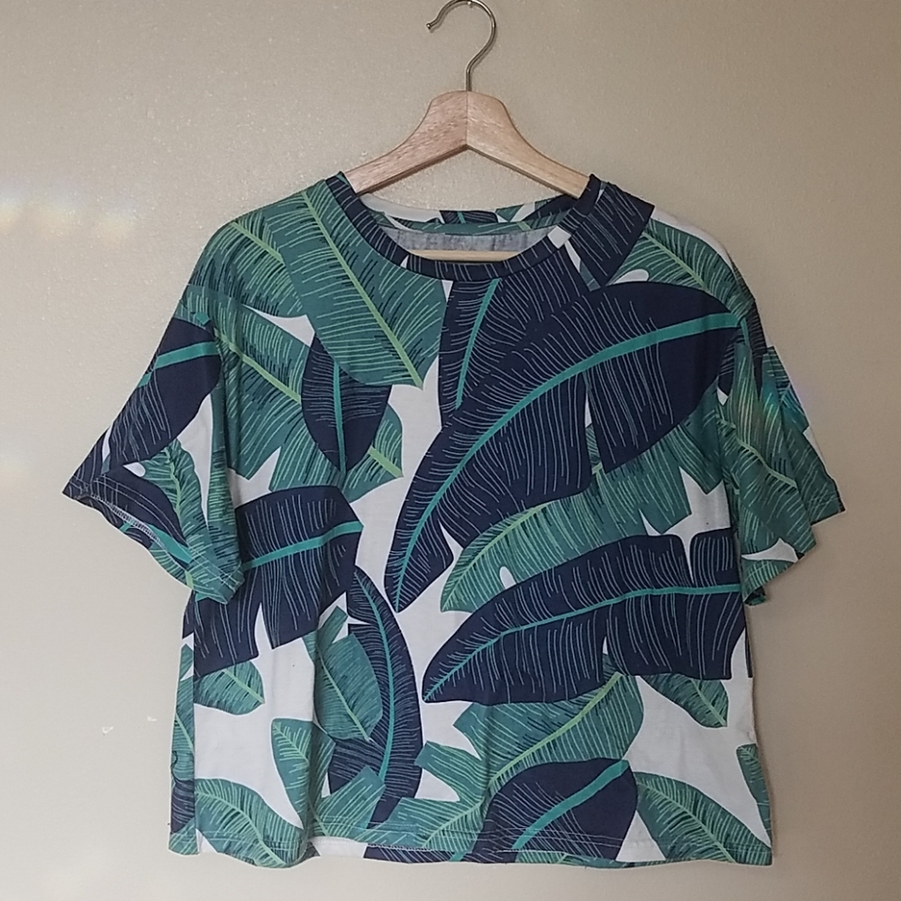 Palm Print Top
